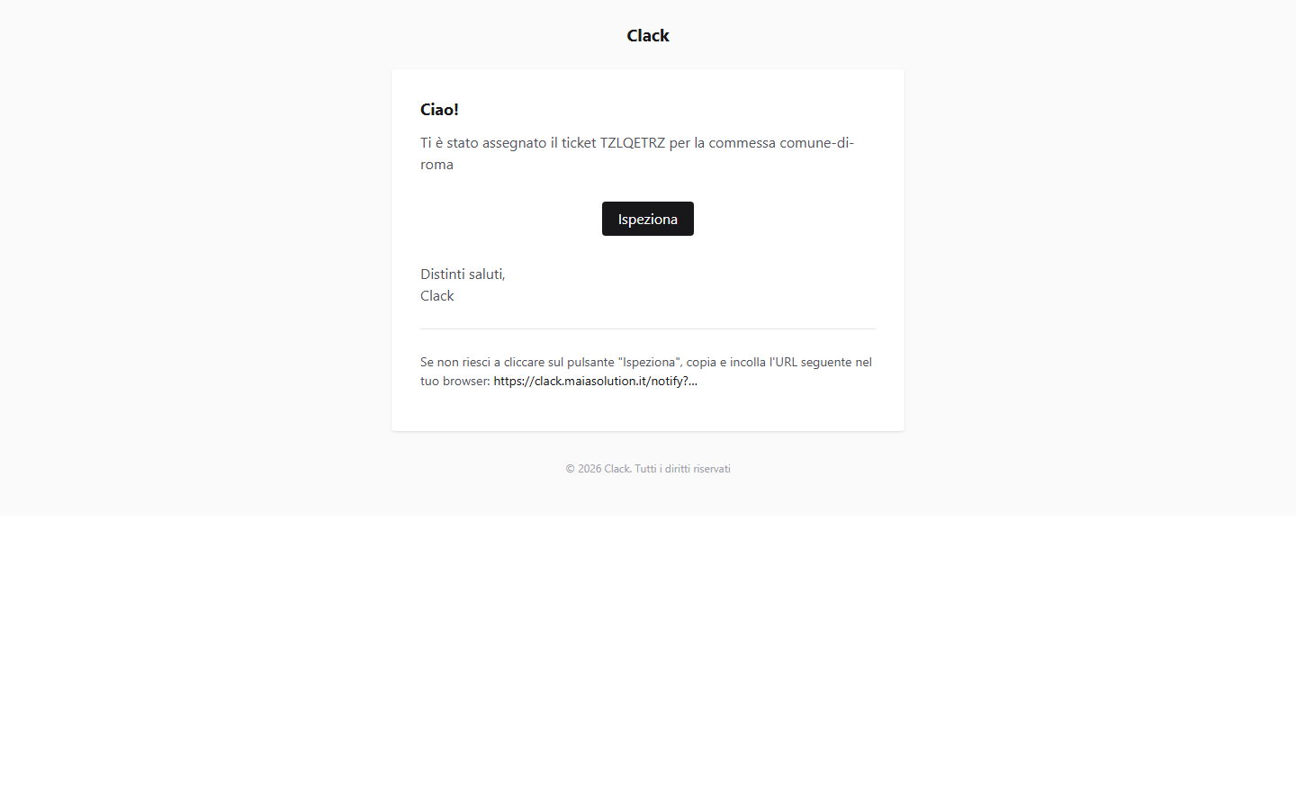 Email "Ticket assegnato"